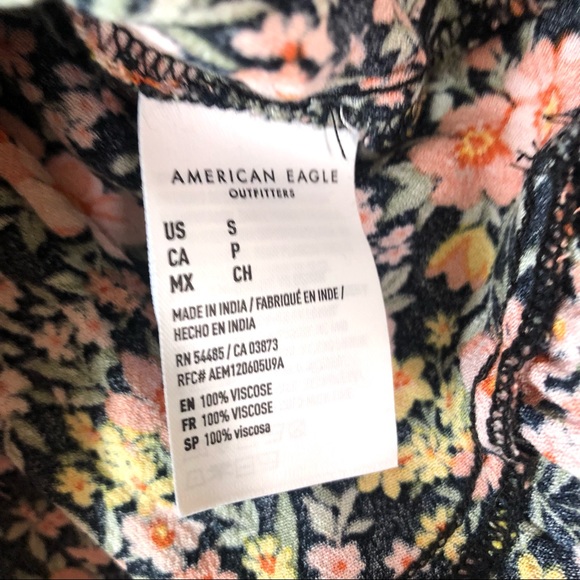 *3/$20* AMERICAN EAGLE Spring Floral Tiered Ruffle Mini Skirt S - Picture 5 of 7